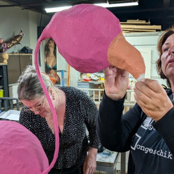 Het is Ferry de roze flamingo!